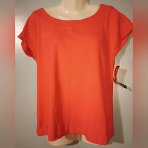 ✨NWT Rafaella short sleeve hot pink top